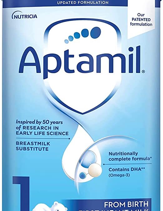 Aptamil Stage 2, No. 1 Baby Formula in Europe, Milk Based Powder Infant Formula with DHA, Omega 3 & Prebiotics, 1.76 Pound (Pack of 1)