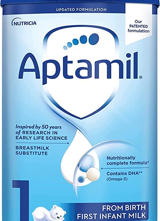 Aptamil Stage 2, No. 1 Baby Formula in Europe, Milk Based Powder Infant Formula with DHA, Omega 3 & Prebiotics, 1.76 Pound (Pack of 1)